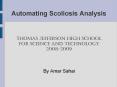 Automating Scoliosis Analysis PowerPoint PPT Presentation