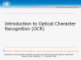 Introduction to Optical Character Recognition (OCR) PowerPoint PPT Presentation