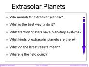 Why search for extrasolar planets?