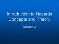 Introduction to Hazards Concepts and Theory PowerPoint PPT Presentation