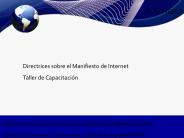 Directrices sobre el Manifiesto de Internet