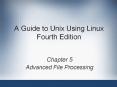 A Guide to Unix Using Linux Fourth Edition PowerPoint PPT Presentation