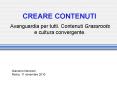 CREARE CONTENUTI PowerPoint PPT Presentation