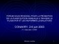 FORUM SOUS-REGIONAL POUR LA PROMOTION DE LA PLANIFICATION FAMILIALE A TRAVERS LE PLAIDOYER ET LES REFORMES LEGISLATIVES PowerPoint PPT Presentation