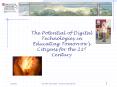 The Potential of Digital Technologies in Educating Tomorrow PowerPoint PPT Presentation