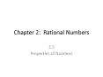 Chapter 2: Rational Numbers PowerPoint PPT Presentation