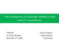 The Emergence of Sovereign Wealth Funds and U.S. Investment PowerPoint PPT Presentation