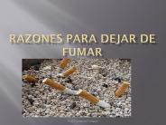 Razones para dejar de fumar