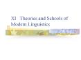 XI  Theories and Schools of Modern Linguistics PowerPoint PPT Presentation
