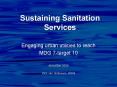 Sustaining Sanitation Services PowerPoint PPT Presentation