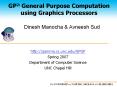 GP2: General Purpose Computation using Graphics Processors PowerPoint PPT Presentation