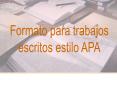 Formato para trabajos PowerPoint PPT Presentation