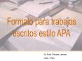 Formato para trabajos PowerPoint PPT Presentation