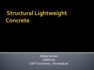 Structural Lightweight Concrete