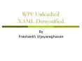 WPF Unleashed  XAML Demystified. PowerPoint PPT Presentation