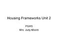 Housing Frameworks Unit 2 PowerPoint PPT Presentation