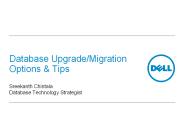 Database Upgrade/Migration Options