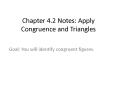 Chapter 4.2 Notes: Apply Congruence and Triangles PowerPoint PPT Presentation