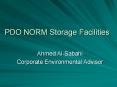 PDO NORM Storage Facilities PowerPoint PPT Presentation