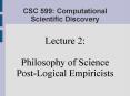 CSC 599: Computational Scientific Discovery PowerPoint PPT Presentation