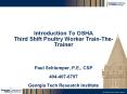 Third Shift Poultry Worker Training - 1 PowerPoint PPT Presentation