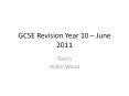 GCSE Revision Year 10  PowerPoint PPT Presentation