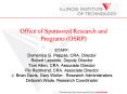 Office of Sponsored Research and Programs (OSRP) PowerPoint PPT Presentation