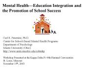 Mental Health