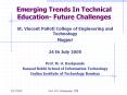 Emerging Trends In Technical Education- Future Challenges PowerPoint PPT Presentation