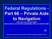 Federal Regulations - Part 66 