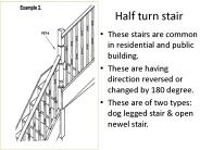 Half turn stair