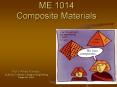 ME 1014         Composite Materials PowerPoint PPT Presentation