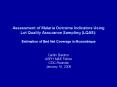 Assessment of Malaria Outcome Indicators Using         Lot Quality Assurance Sampling (LQAS): Estimation of Bed Net Coverage in Mozambique PowerPoint PPT Presentation