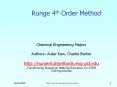 Runge 4th Order Method PowerPoint PPT Presentation