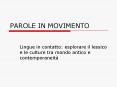 PAROLE IN MOVIMENTO PowerPoint PPT Presentation