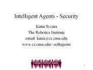 Intelligent Agents - Security