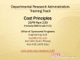 Cost Principles PowerPoint PPT Presentation