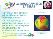 LA TOMOGRAPHIE DE LA TERRE