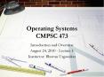 Operating Systems CMPSC 473 PowerPoint PPT Presentation