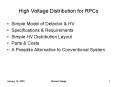 High Voltage Distribution for RPCs PowerPoint PPT Presentation