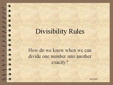 Divisibility Rules