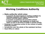 Labour Inspectorate Organisation in Portugal