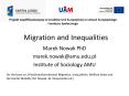 Migration and Inequalities PowerPoint PPT Presentation