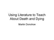 Using Literature to Teach About Death and Dying