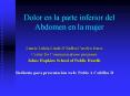 Dolor en la parte inferior del Abdomen en la mujer PowerPoint PPT Presentation
