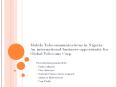 Mobile Telecommunications in Nigeria: An international business opportunity for Global Telecoms Corp. PowerPoint PPT Presentation