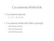 Ca-csatorna blokkol