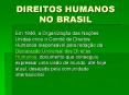 DIREITOS HUMANOS NO BRASIL PowerPoint PPT Presentation