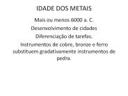 IDADE DOS METAIS