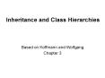 Inheritance and Class Hierarchies PowerPoint PPT Presentation